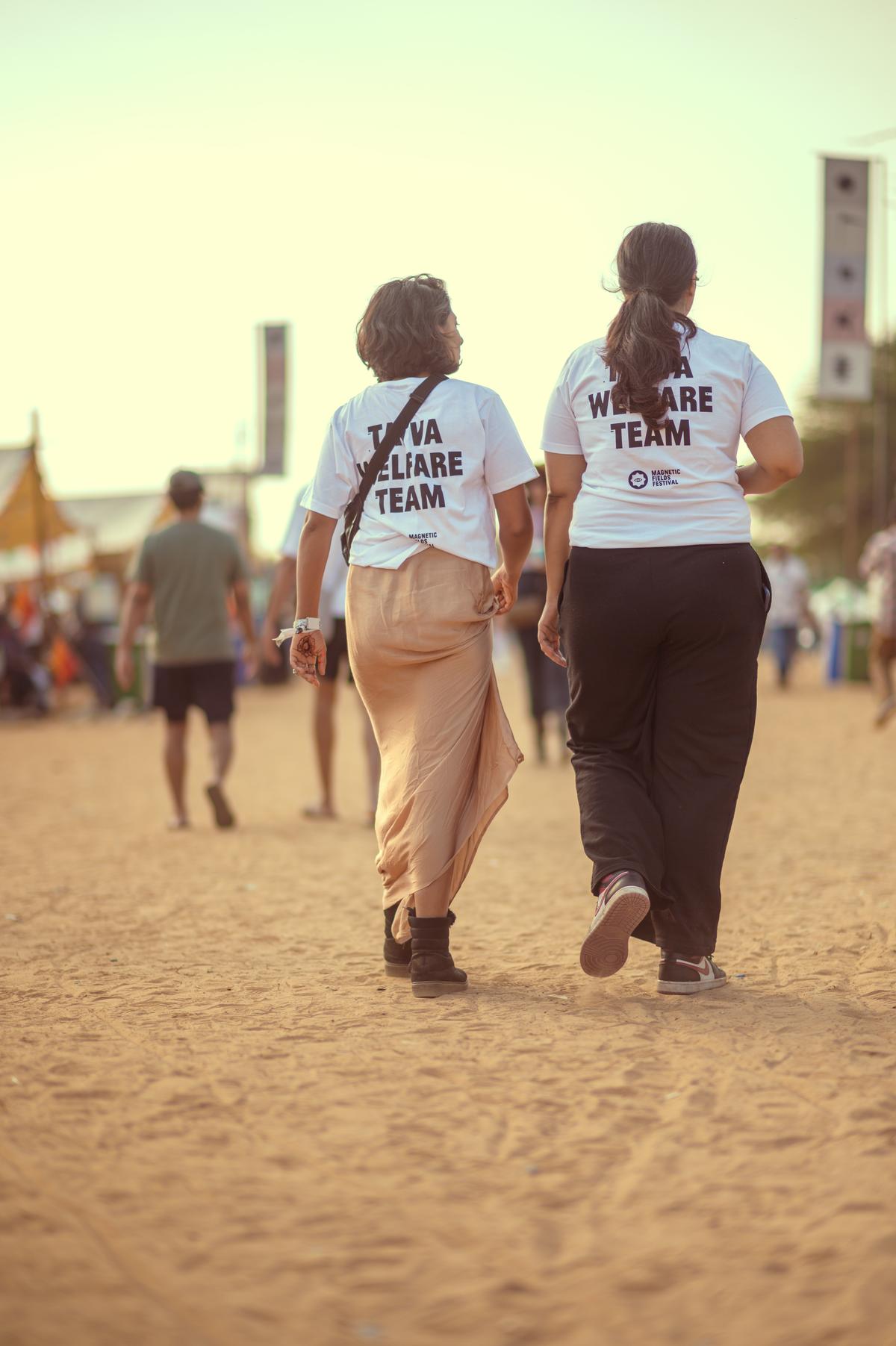 Volunteers at Magnetic Fields man the ground to report any untoward incidents